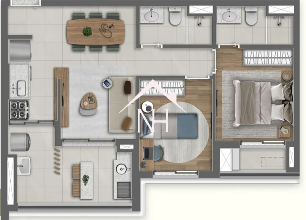 Apartamento, 2 quartos, 61 m² - Foto 12