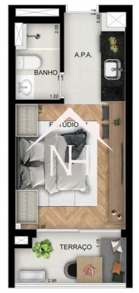 Apartamento, 3 quartos, 195 m² - Foto 1