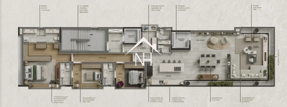 Apartamento, 3 quartos, 181 m² - Foto 4