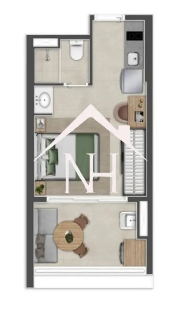 Apartamento, 1 quarto, 27 m² - Foto 8