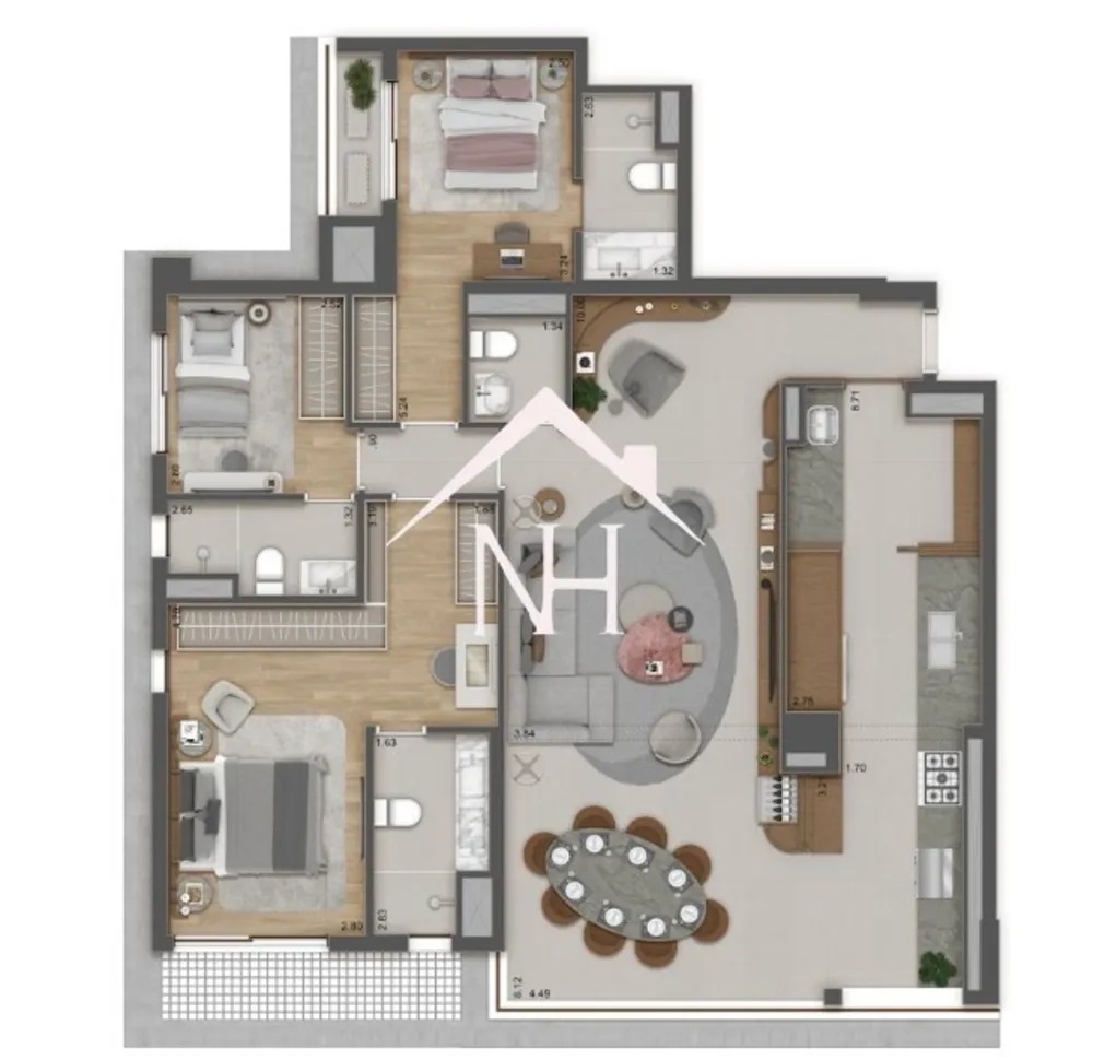 Apartamento, 3 quartos, 132 m² - Foto 5