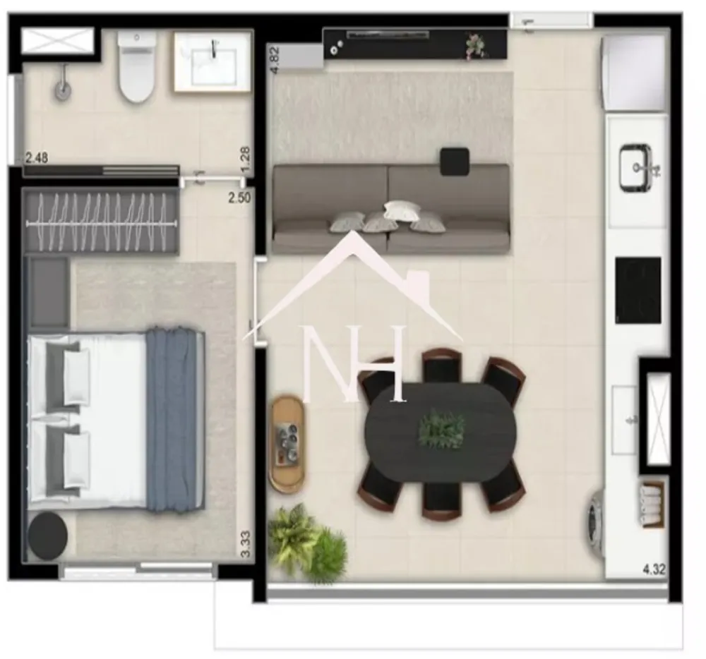 Apartamento, 1 quarto, 37 m² - Foto 16