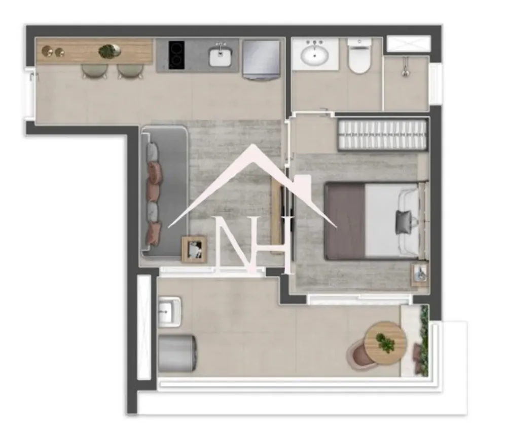 Apartamento, 1 quarto, 36 m² - Foto 15