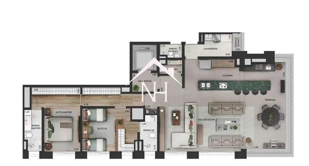 Apartamento, 3 quartos, 170 m² - Foto 12