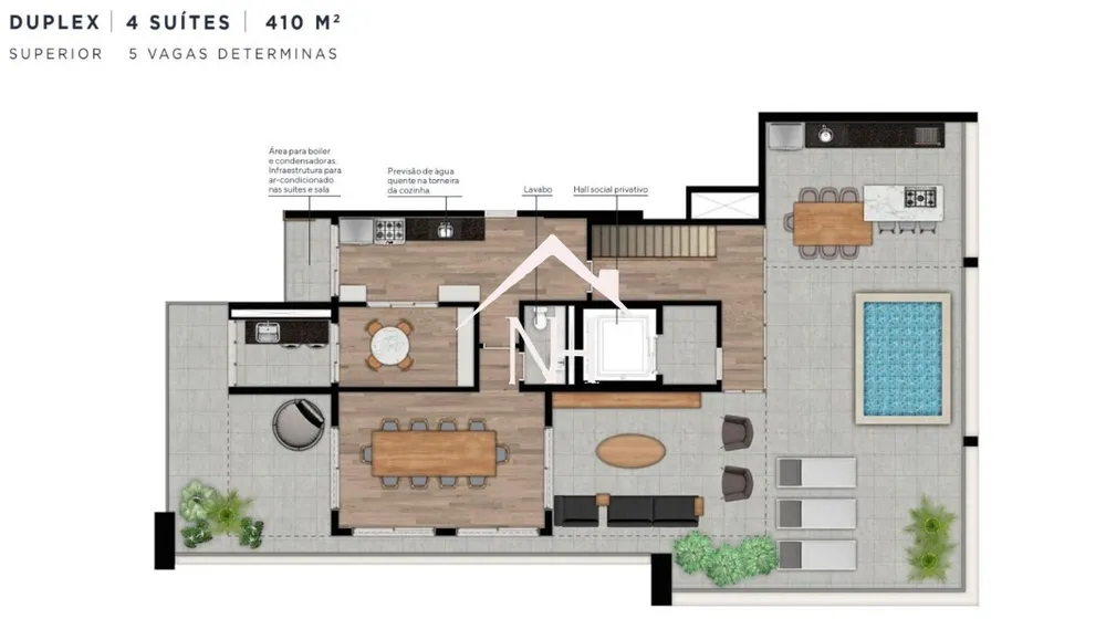 Cobertura, 4 quartos, 410 m² - Foto 12