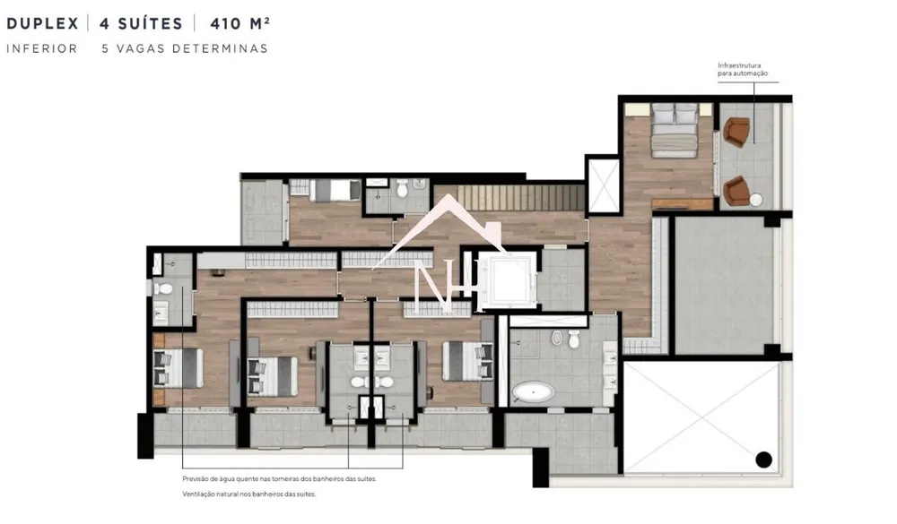 Cobertura, 4 quartos, 410 m² - Foto 2