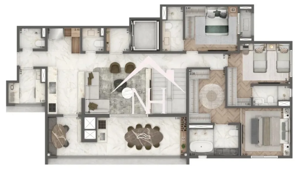 Apartamento, 3 quartos, 265 m² - Foto 12