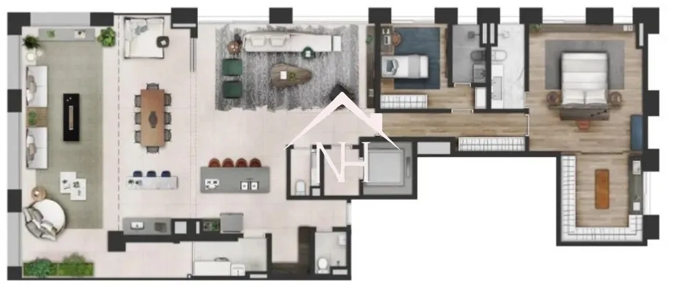 Apartamento, 2 quartos, 192 m² - Foto 8