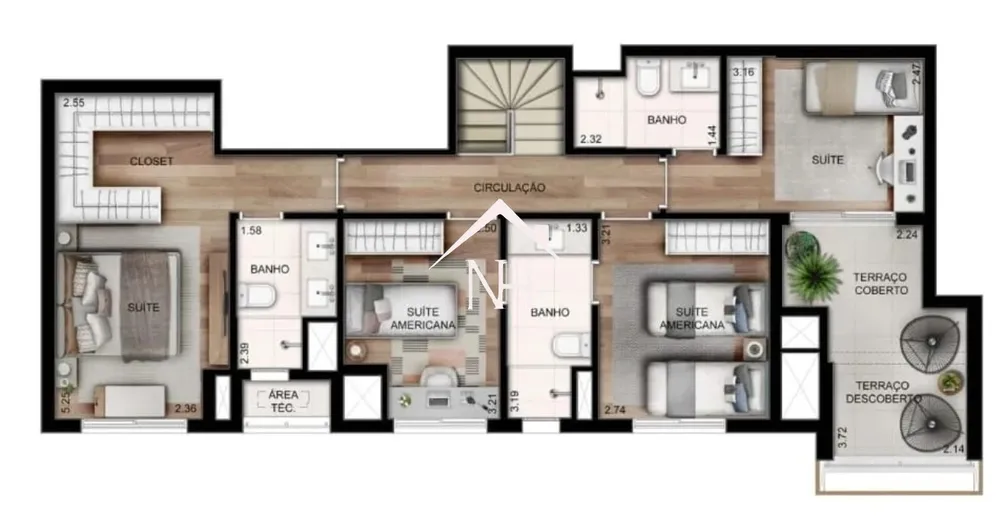 Cobertura, 4 quartos, 238 m² - Foto 10
