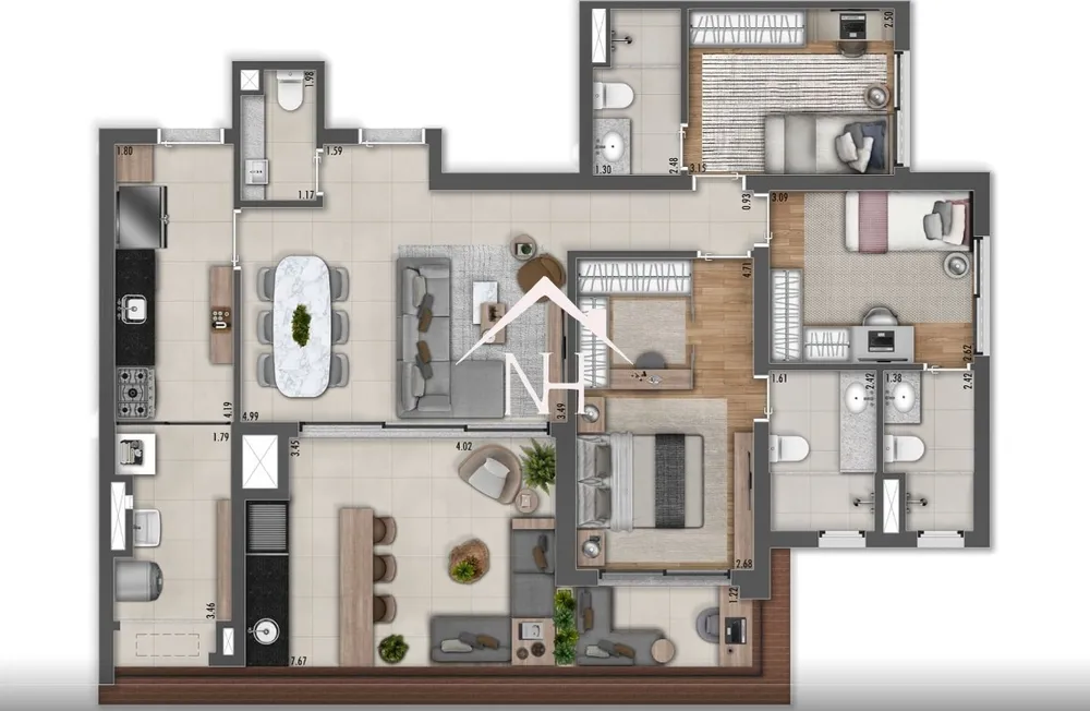 Apartamento, 3 quartos, 113 m² - Foto 12