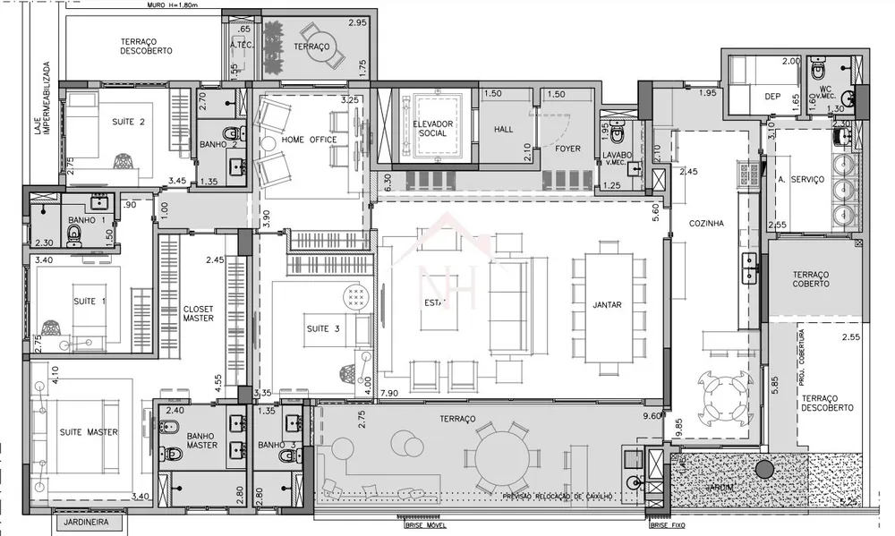 Apartamento, 4 quartos, 281 m² - Foto 1