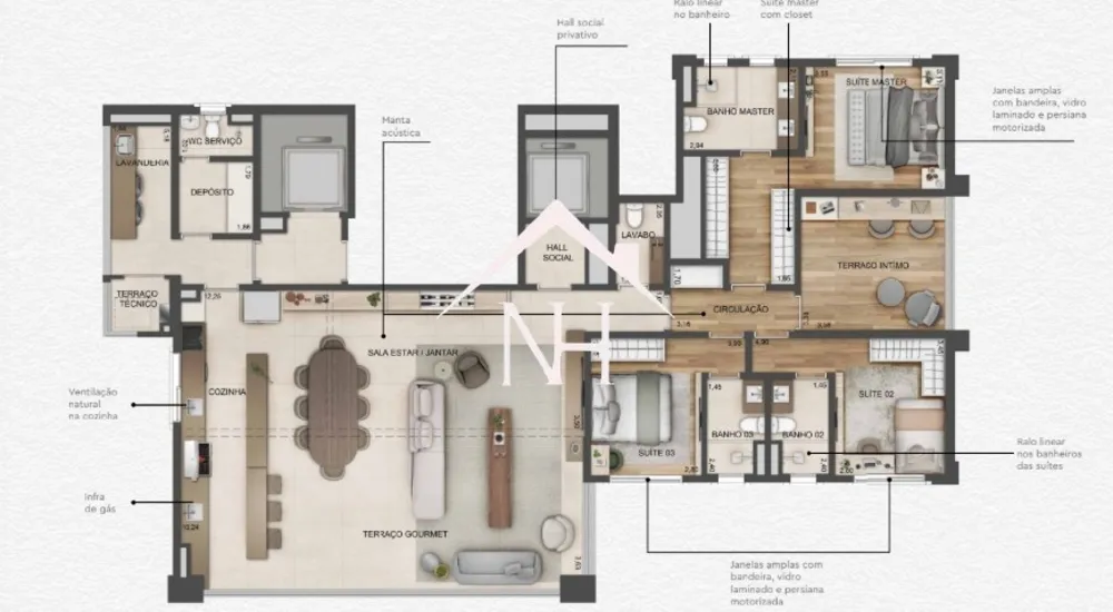Apartamento, 3 quartos, 201 m² - Foto 6