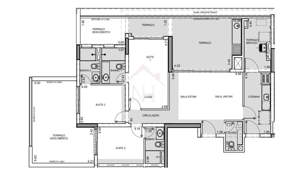 Apartamento, 3 quartos, 155 m² - Foto 12