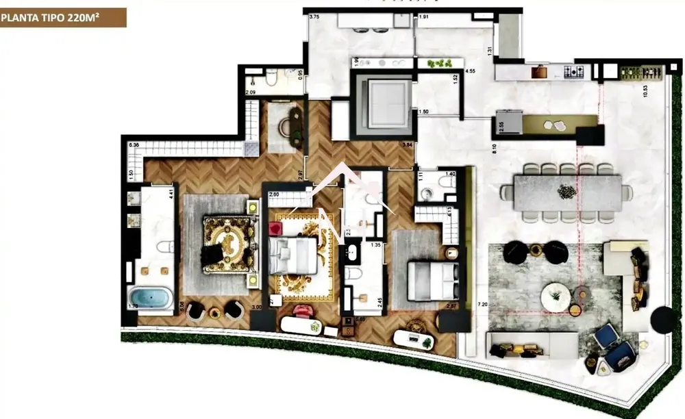 Apartamento, 3 quartos, 220 m² - Foto 8