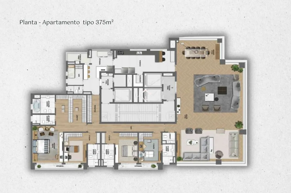Apartamento, 4 quartos, 375 m² - Foto 3