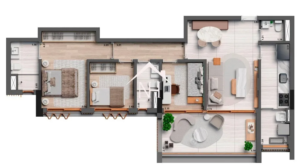 Apartamento, 3 quartos, 91 m² - Foto 11