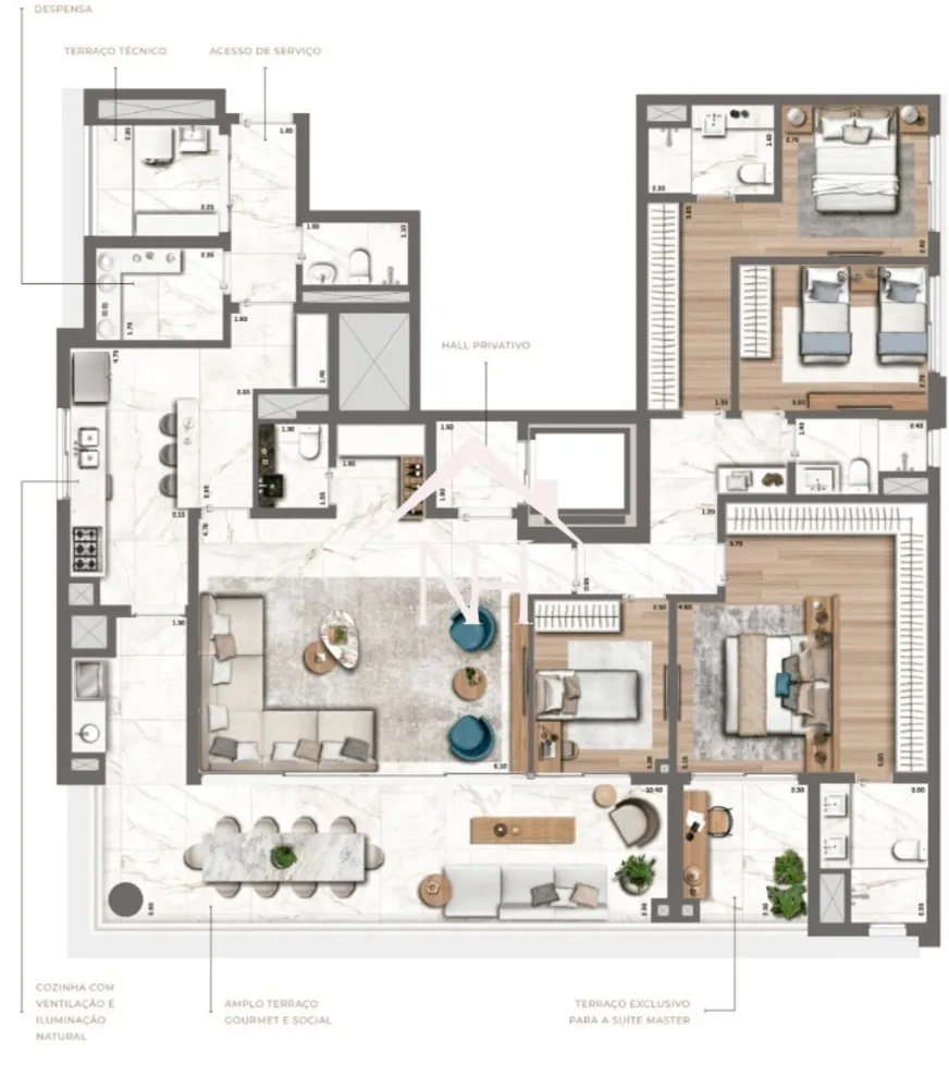 Apartamento, 4 quartos, 212 m² - Foto 8