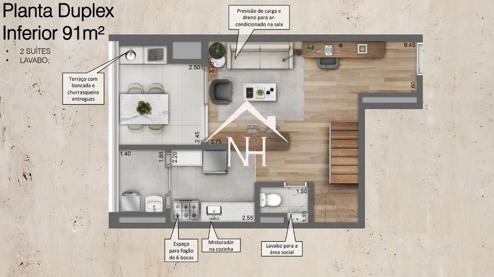 Apartamento, 2 quartos, 91 m² - Foto 4