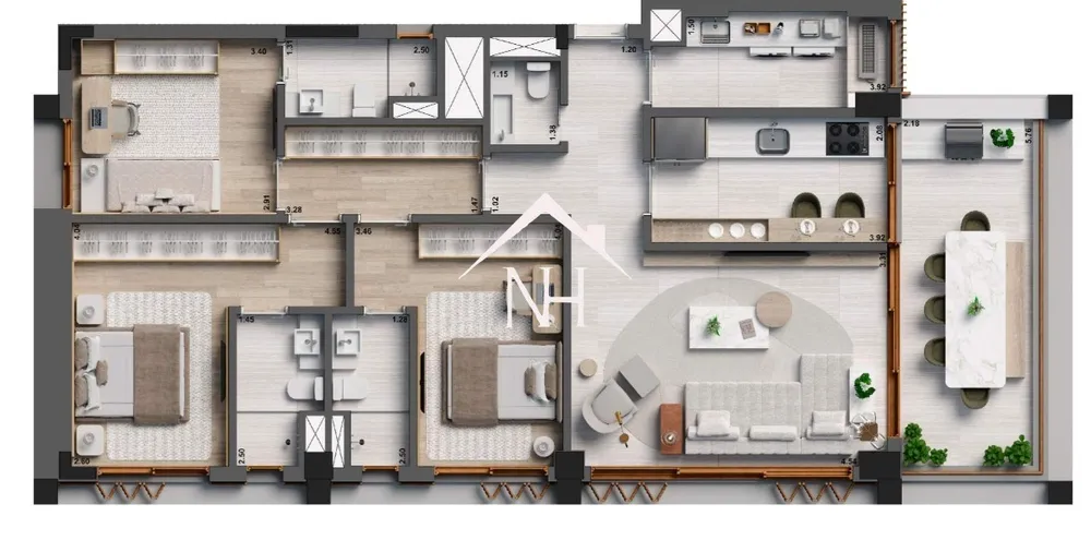 Apartamento, 3 quartos, 132 m² - Foto 12