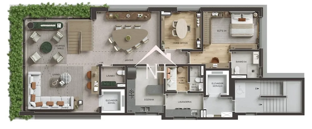 Cobertura, 4 quartos, 438 m² - Foto 5