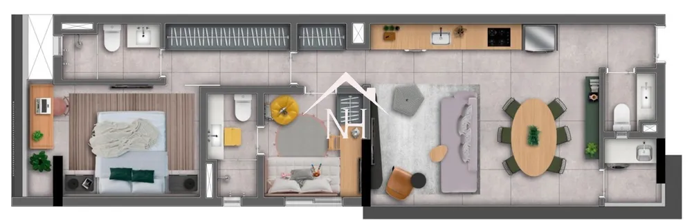 Apartamento, 2 quartos, 68 m² - Foto 6