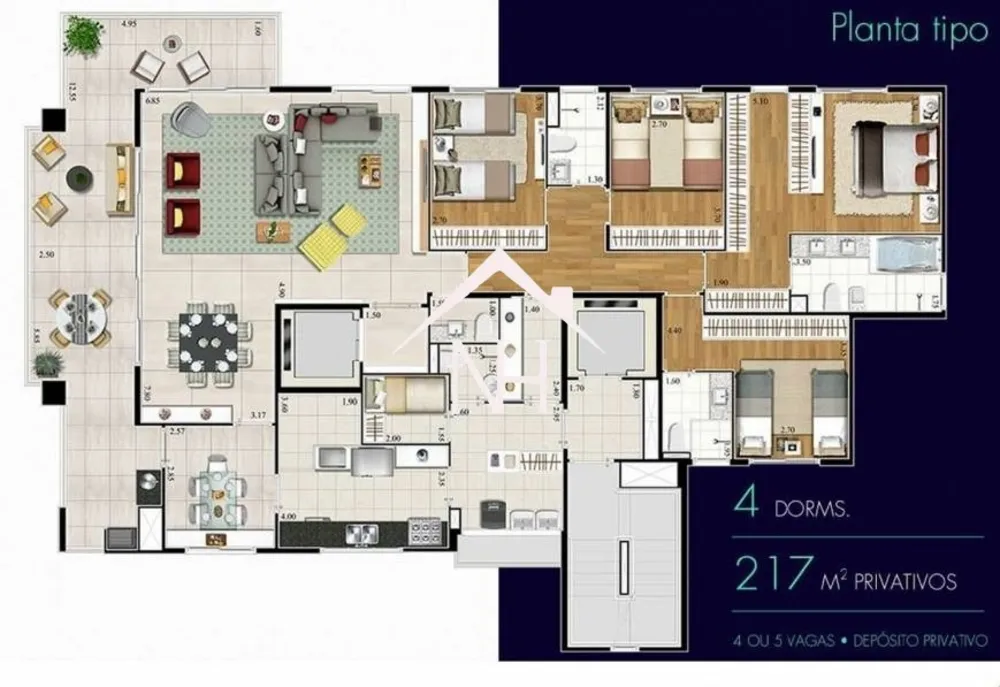 Apartamento, 4 quartos, 217 m² - Foto 11