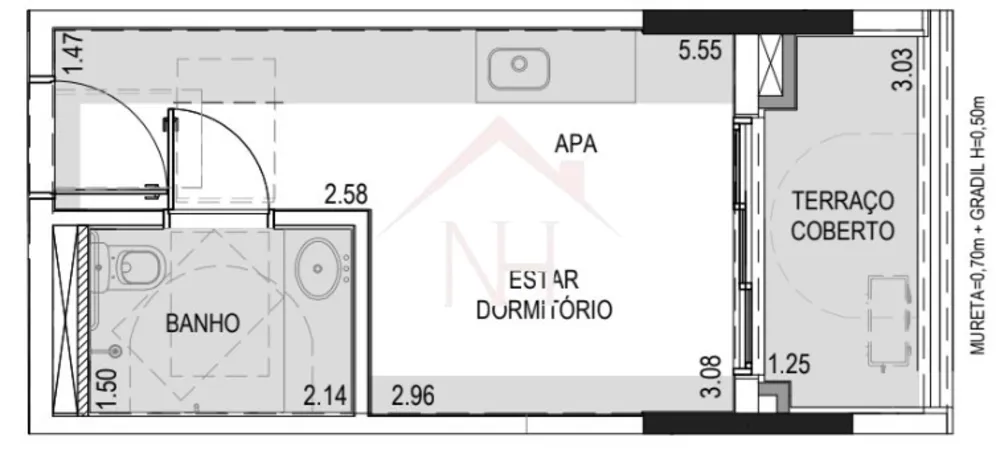 Apartamento, 1 quarto, 24 m² - Foto 12