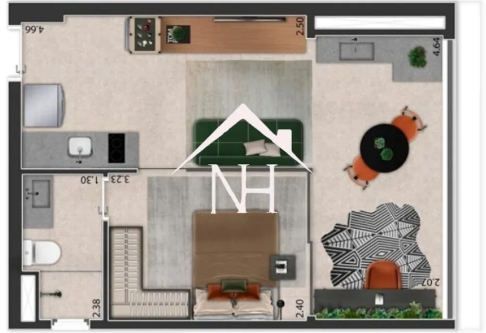 Apartamento, 1 quarto, 38 m² - Foto 16