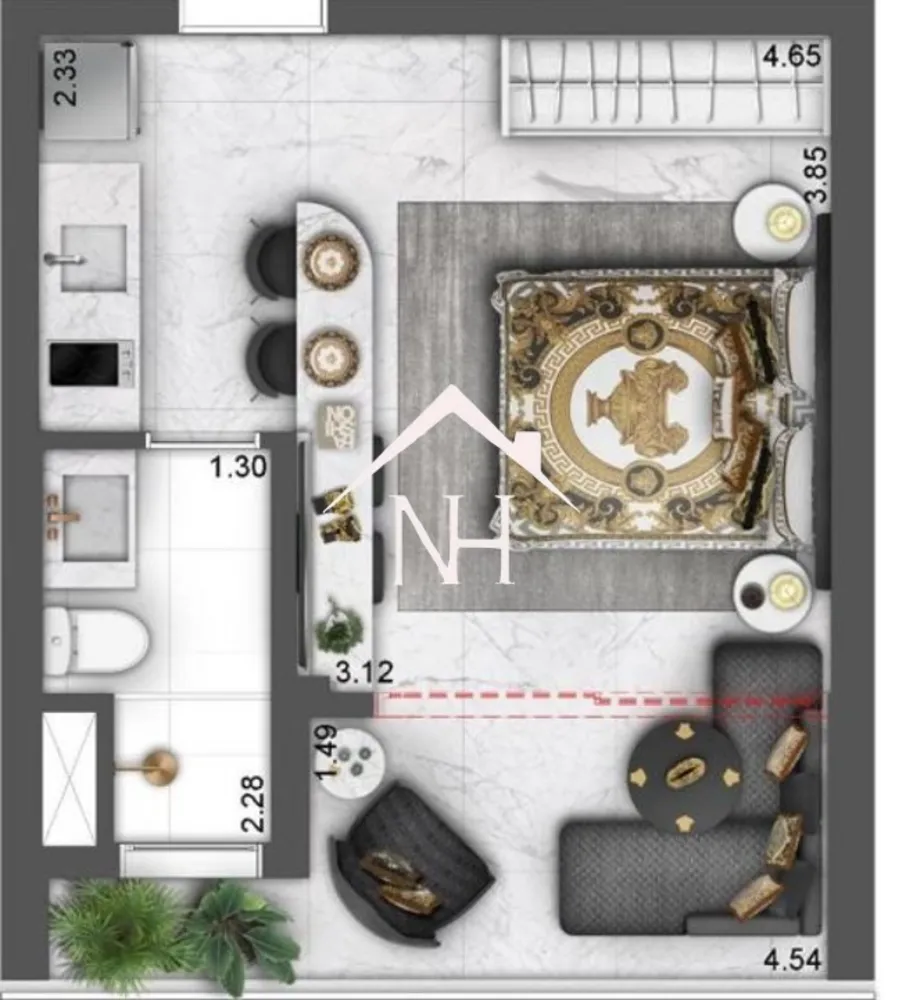 Apartamento, 1 quarto, 28 m² - Foto 4