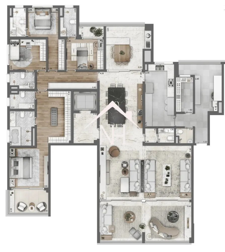 Apartamento, 4 quartos, 469 m² - Foto 1