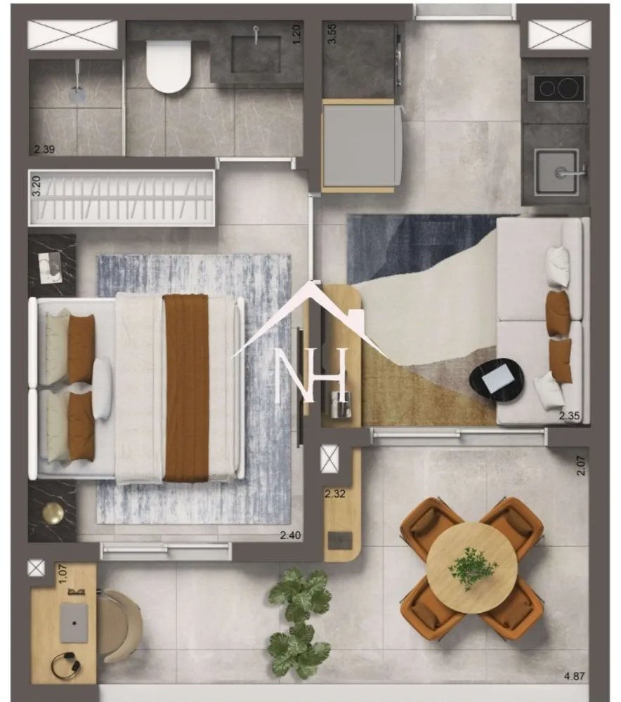 Apartamento, 1 quarto, 30 m² - Foto 11