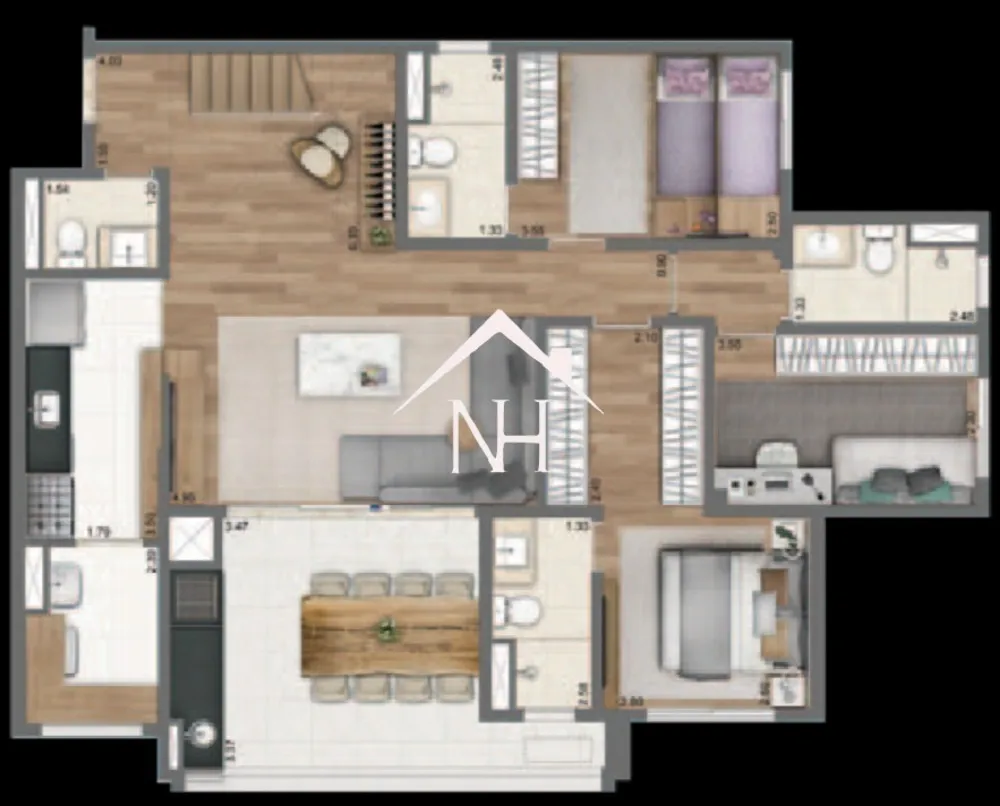 Apartamento, 3 quartos, 201 m² - Foto 11