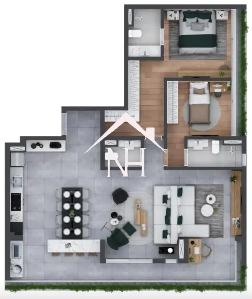 Apartamento, 2 quartos, 120 m² - Foto 2