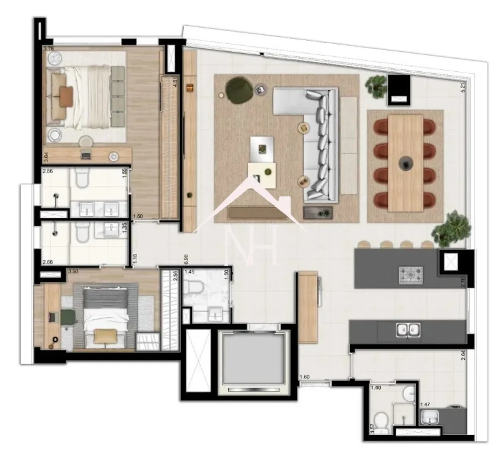 Apartamento, 3 quartos, 142 m² - Foto 4