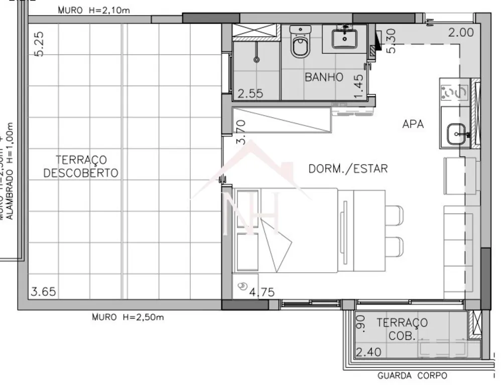 Apartamento, 1 quarto, 52 m² - Foto 10