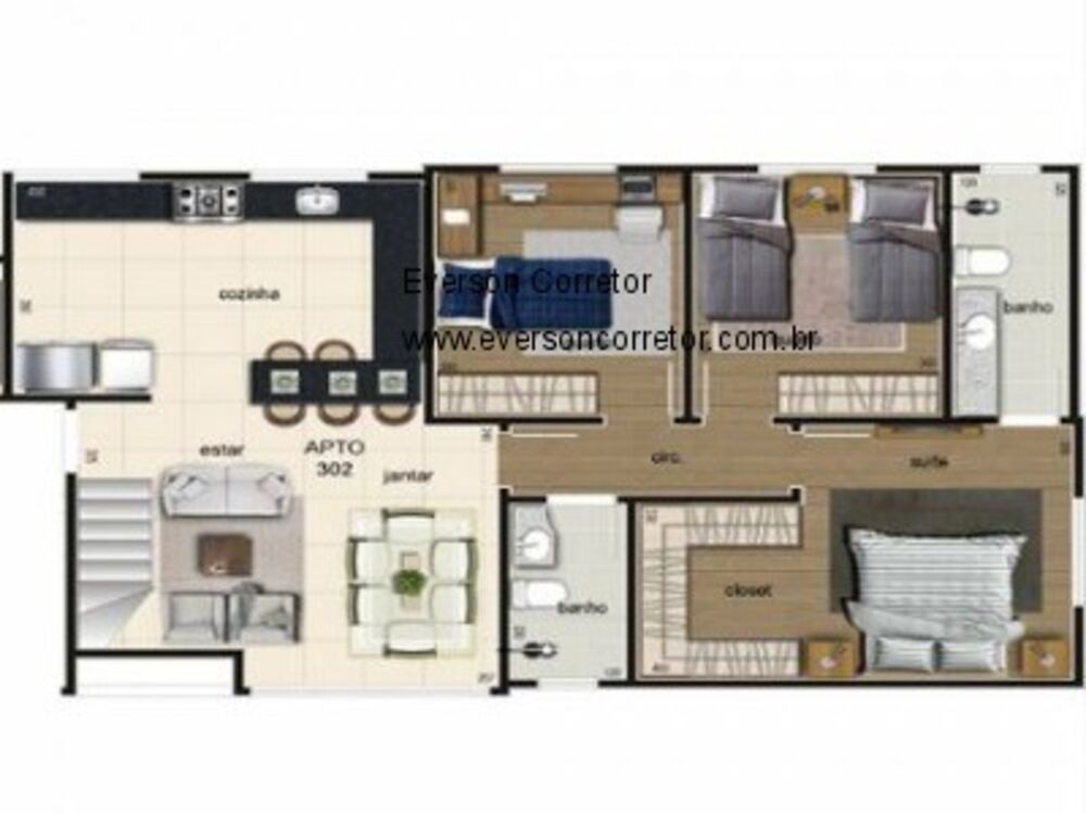 Cobertura, 4 quartos, 107 m² - Foto 2