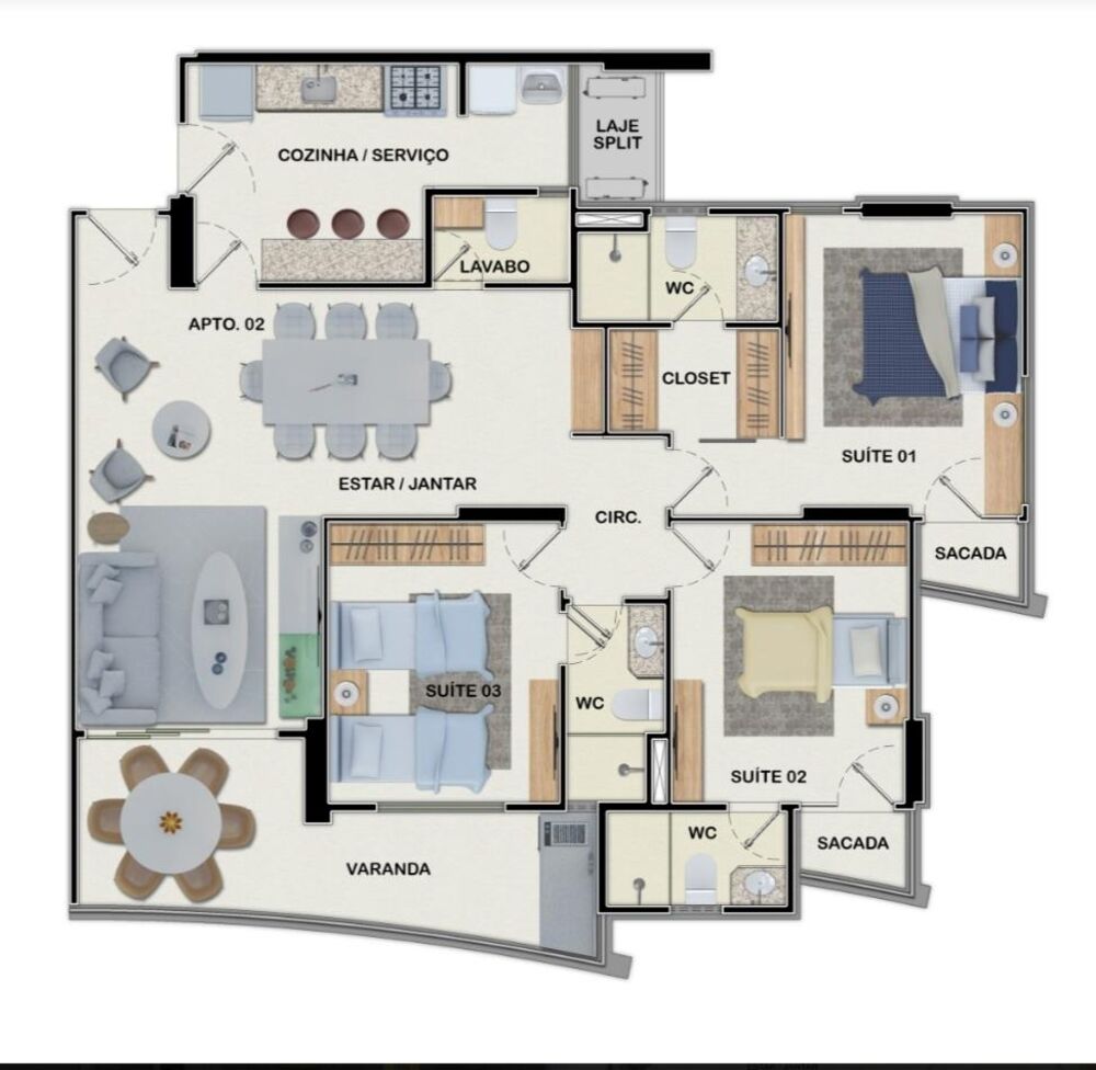 Apartamento, 3 quartos, 100 m² - Foto 6