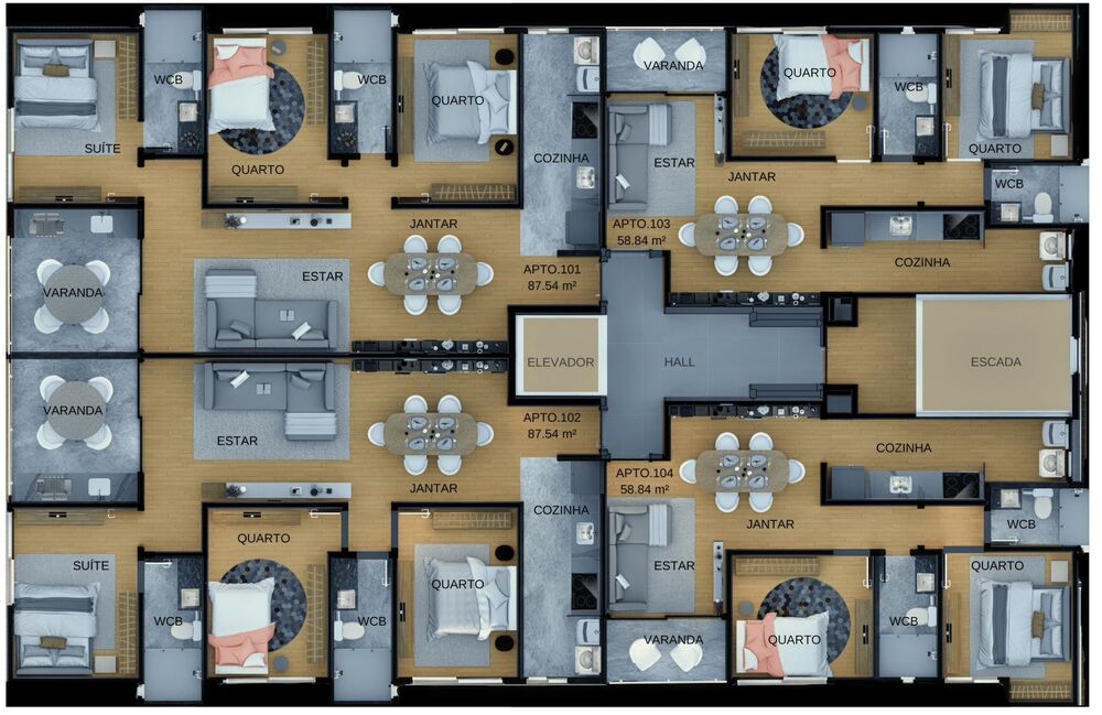 Apartamento, 3 quartos, 85 m² - Foto 2