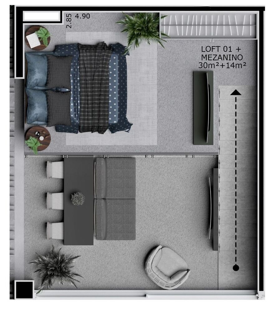 Kitnet-Studio, 53 m² - Foto 18