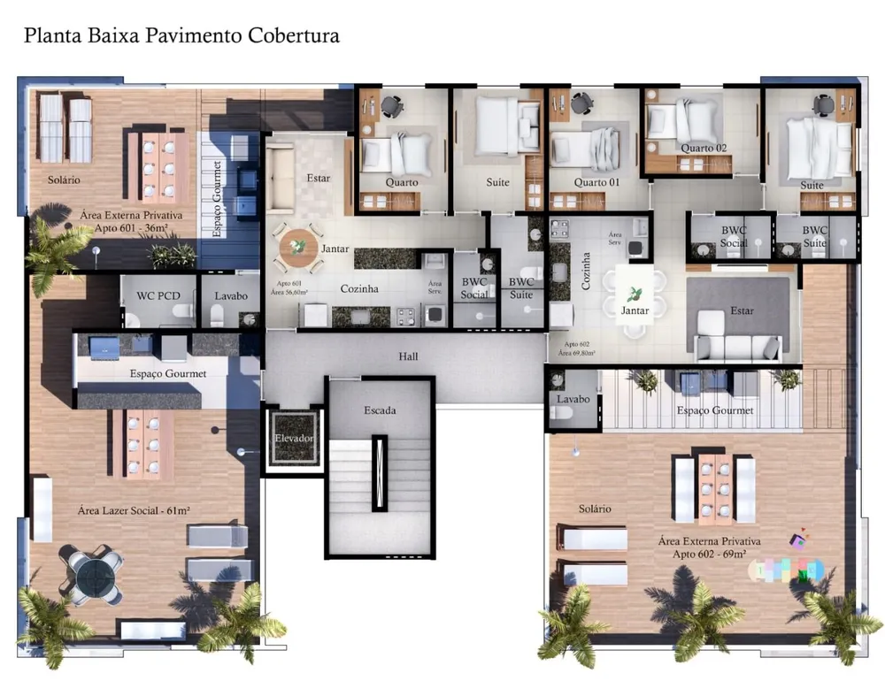 Apartamento, 2 quartos, 53 m² - Foto 4