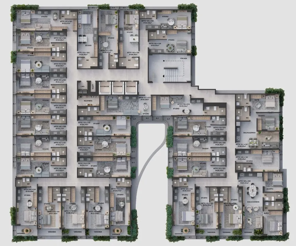 Kitnet-Studio, 39 m² - Foto 2