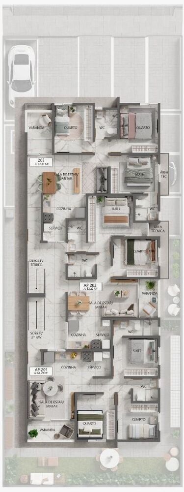 Apartamento à venda com 2 quartos, 52m² - Foto 7