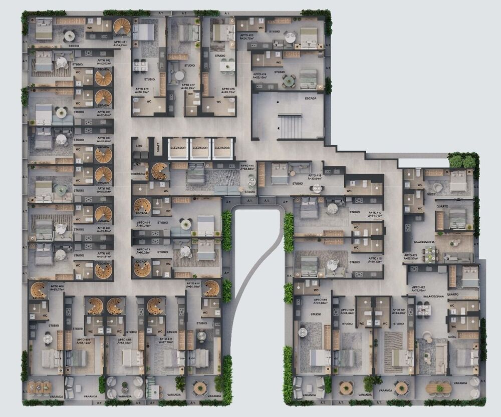 Kitnet-Studio, 22 m² - Foto 1