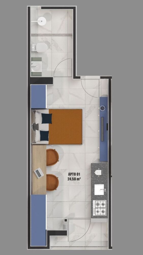 Flat/Apart Hotel à venda com 1 quarto, 22m² - Foto 6