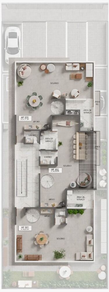 Apartamento, 3 quartos, 61 m² - Foto 2