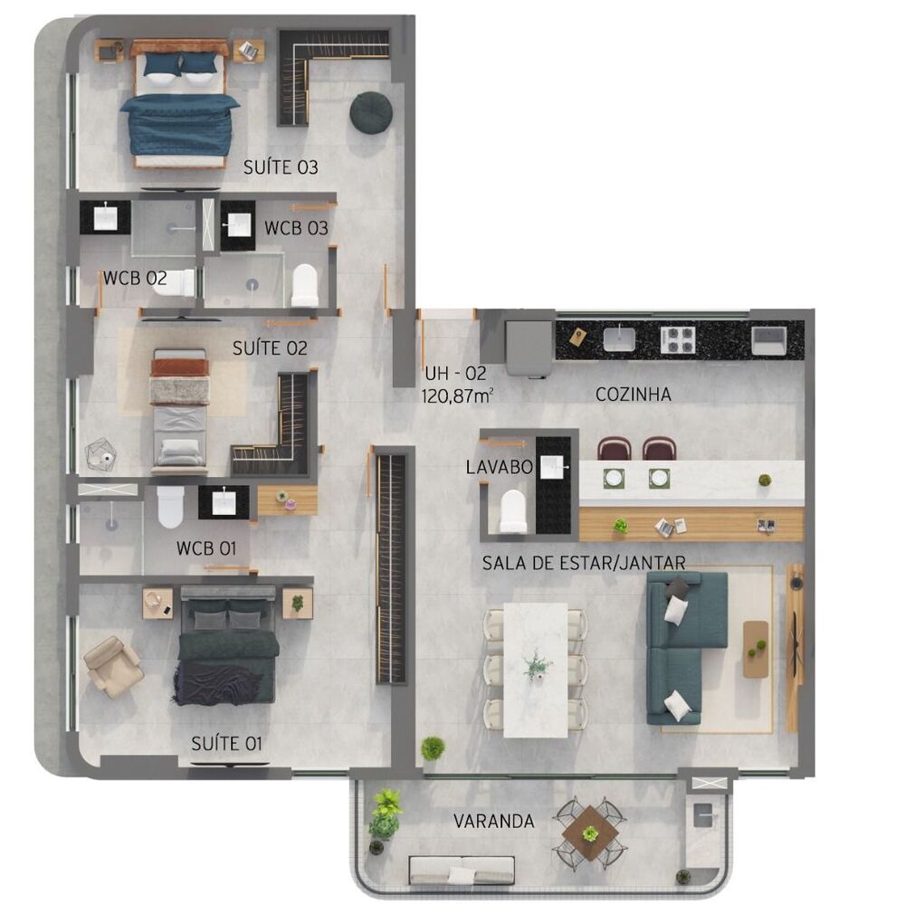 Apartamento, 3 quartos, 97 m² - Foto 8