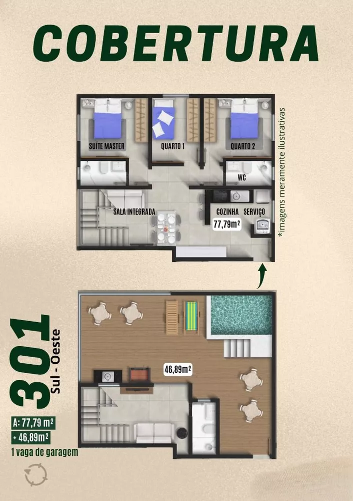 Cobertura à venda com 3 quartos, 124m² - Foto 3