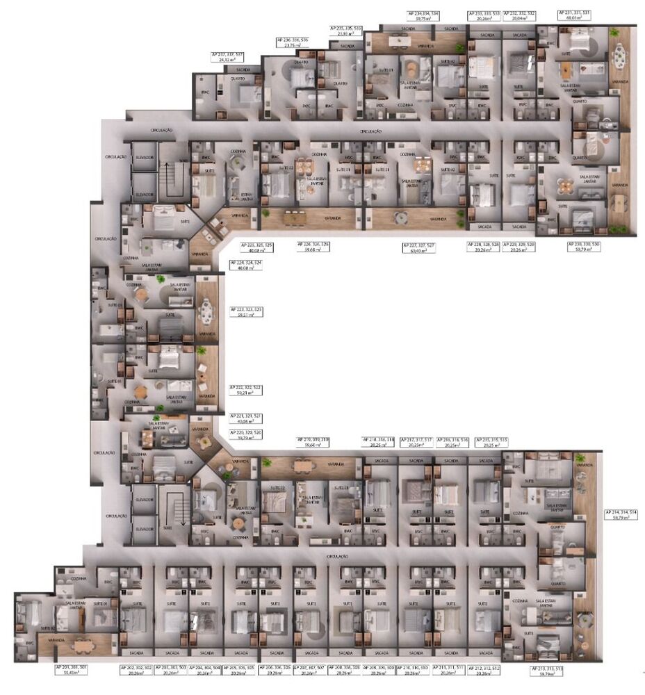 Flat/Apart Hotel à venda com 1 quarto, 40m² - Foto 6