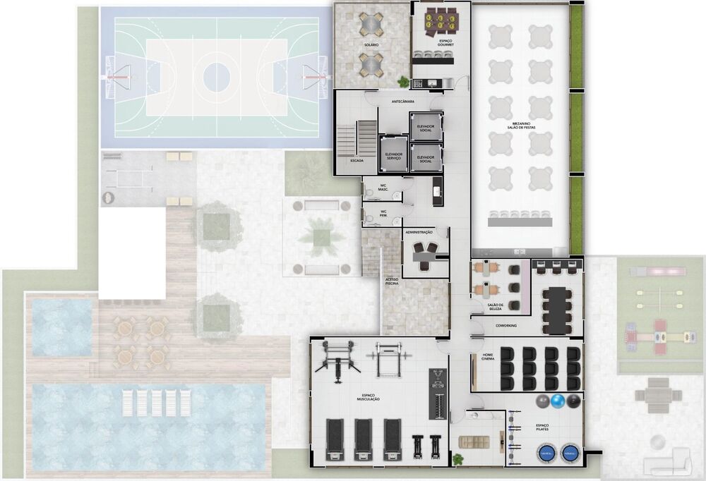 Apartamento à venda com 2 quartos, 61m² - Foto 2