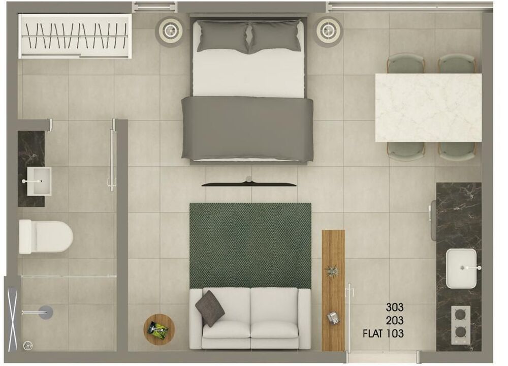 Kitnet-Studio, 28 m² - Foto 5